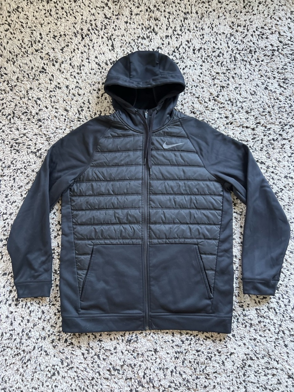 Nike Therma Winterized Black Full-Zip Training Hoodie Jacket BV6298-010 Men’s L